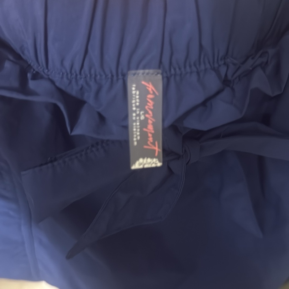 Free people Deep Blue Skort with Waist Tie - Picture 8 of 9
